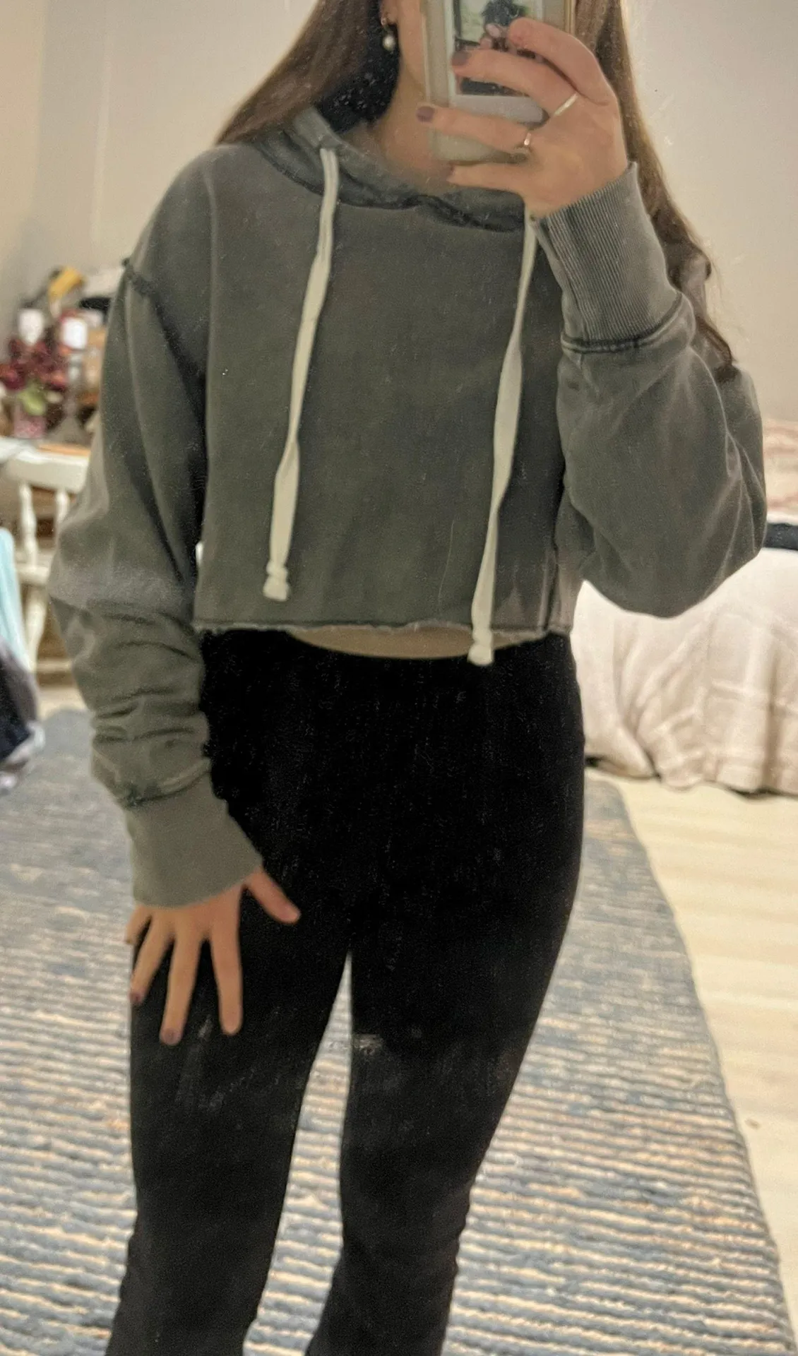 cropped hoodie - Image 2