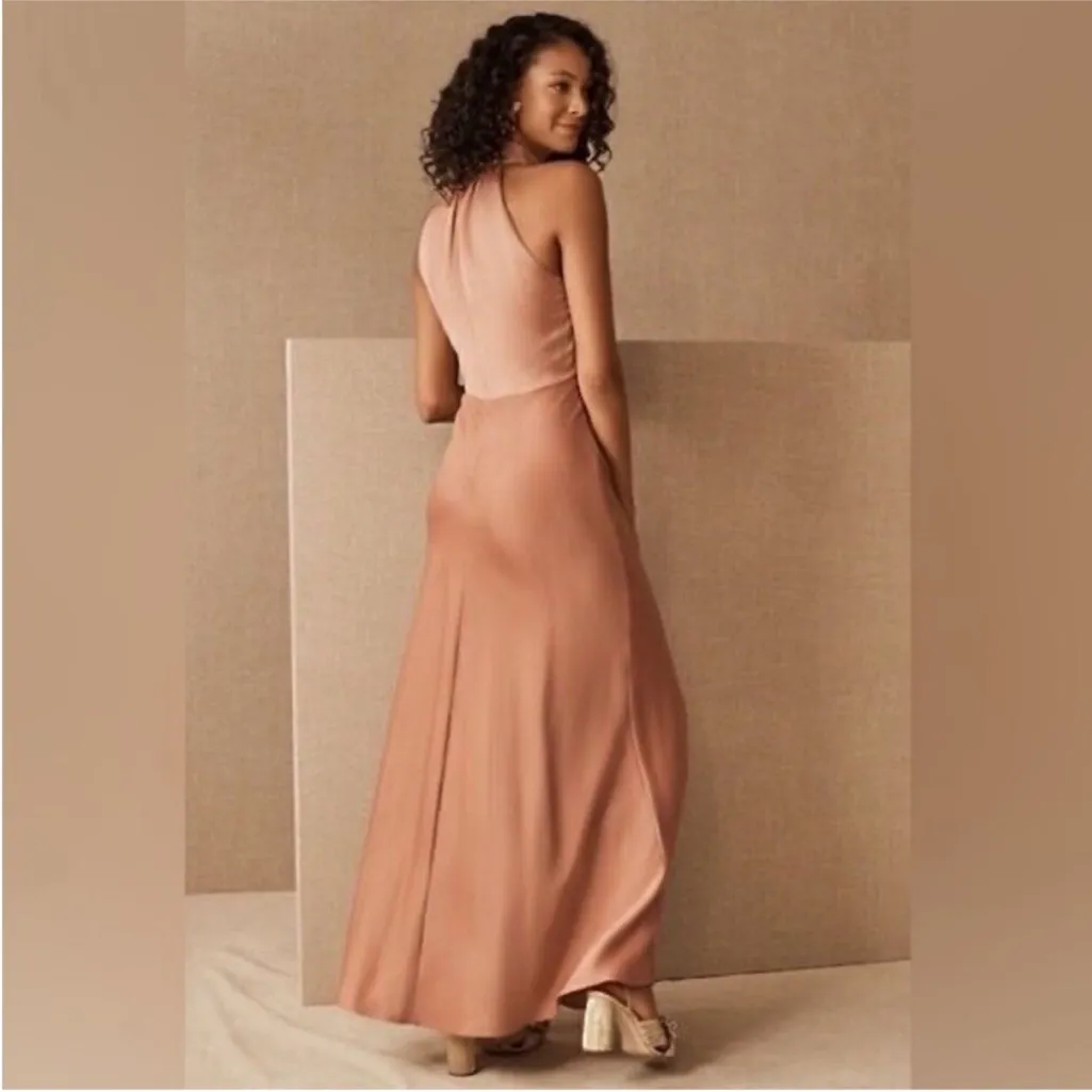 Sachin + Babi Esme Gown Satin Halter Maxi - Image 4