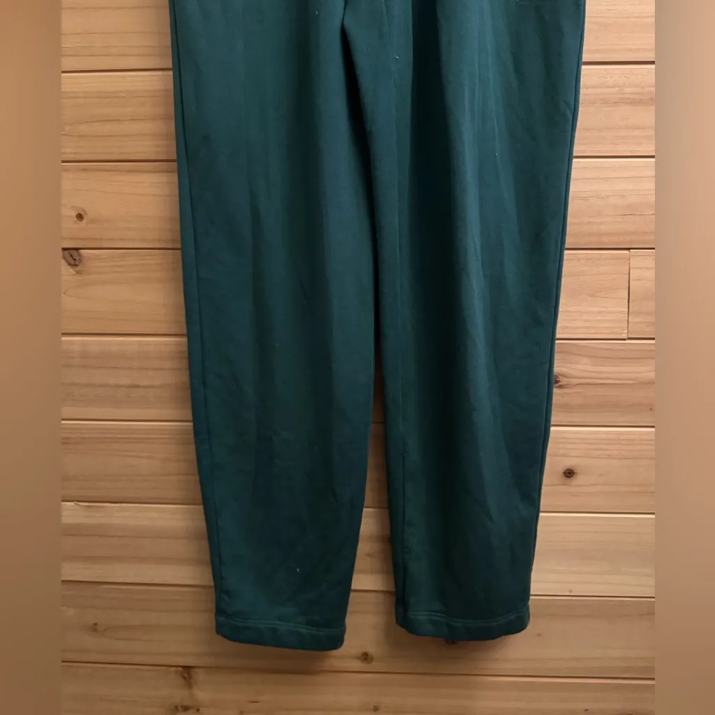 Stateside Size Small Emerald Green Fleece Long Sleeve Zippered Jumpsuit - Image 4