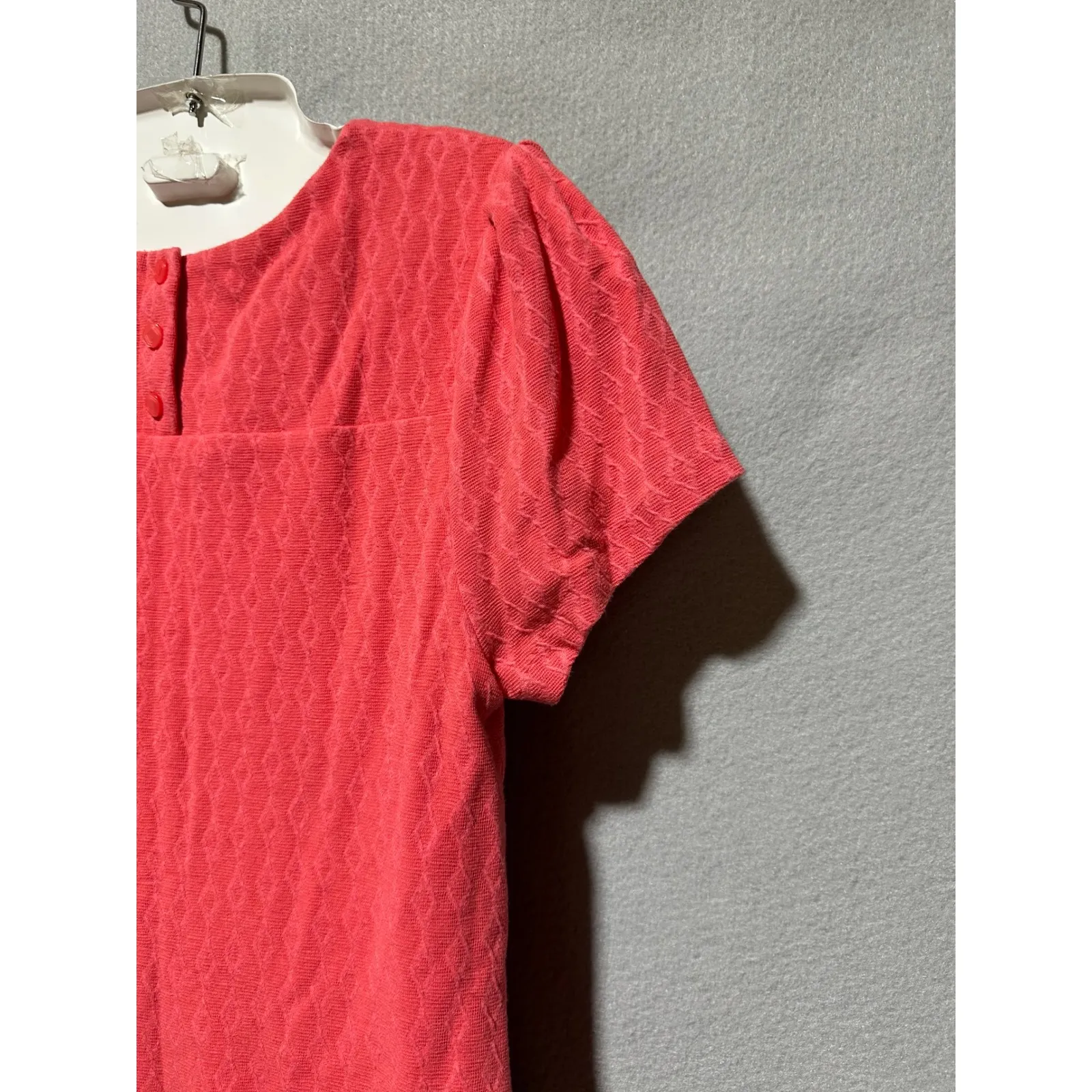 Maeve Women's Coral Pink Short Sleeve Mini Dress Casual Everyday Medium - Image 4