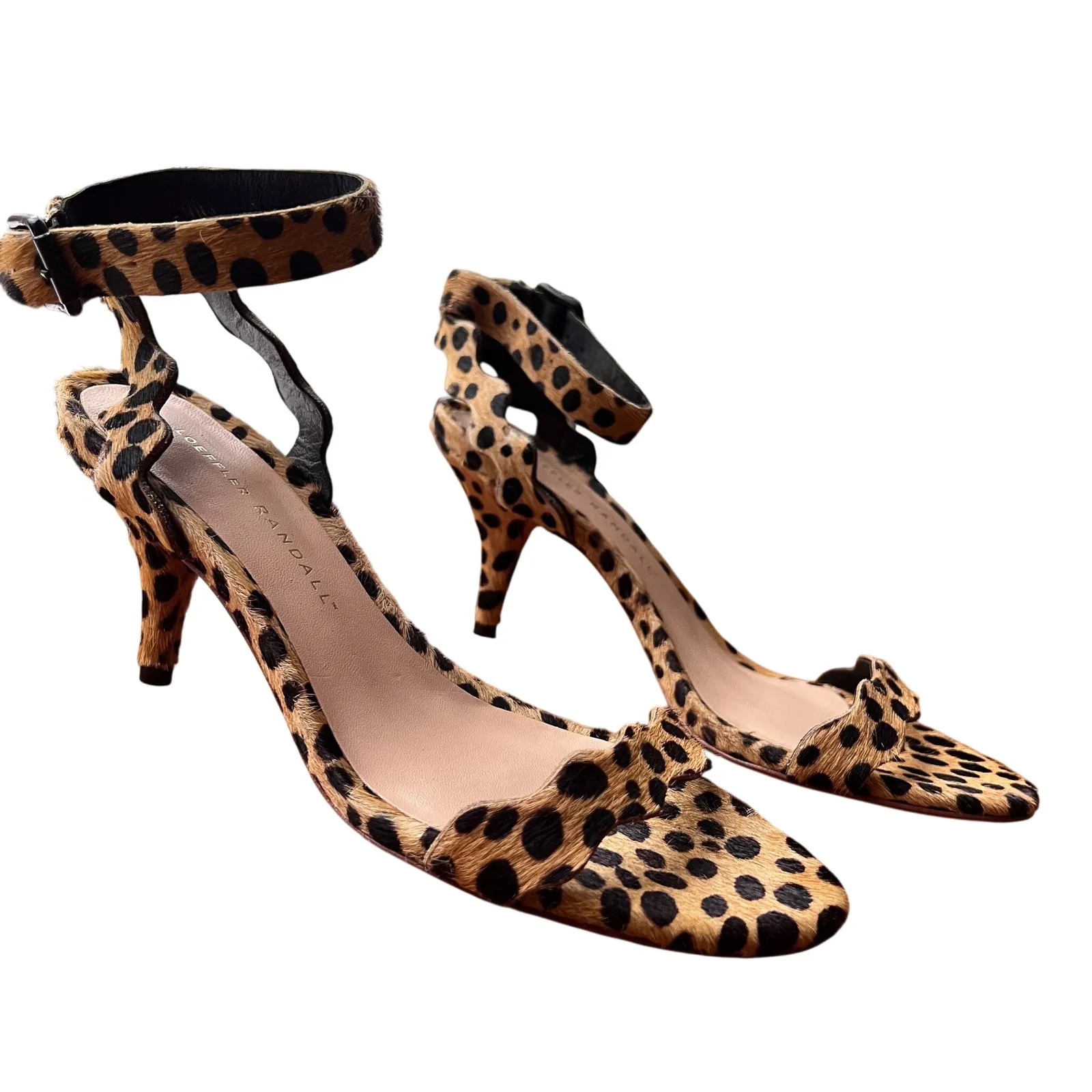 Loeffler Randall Reina Cheetah Ponyhair Heels Size 6.5 - Image 9