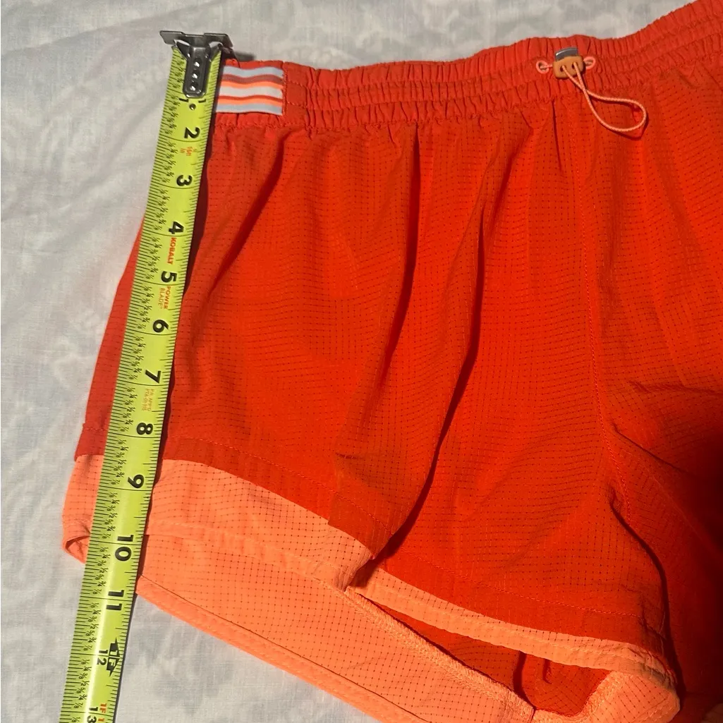 New Balance Women's Bright Orange Athletic Shorts - Image 11