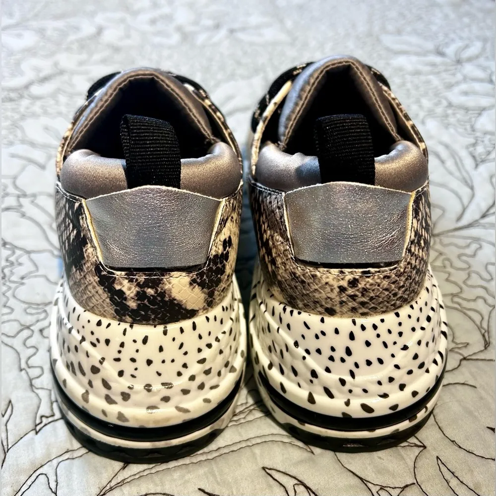 Steve Madden Cliff Animal Print Sneaker Leopard Suede/Leather CLIF02S1 Sz 8.5 - Image 6