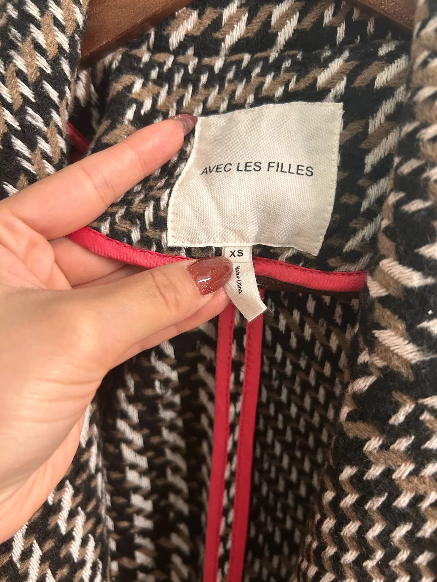 Avec Les Filles Plaid Coat - Image 4