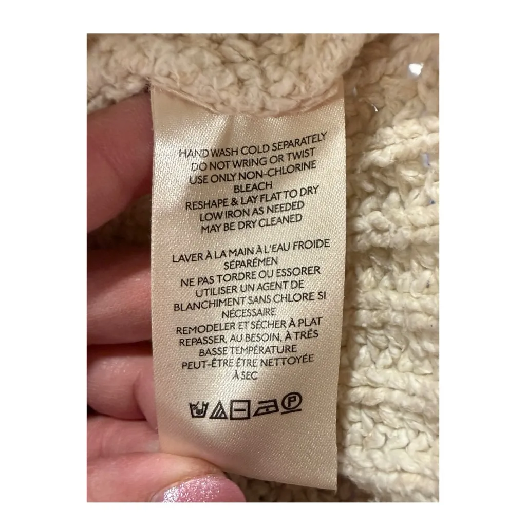 Free People Honey Bunny Crop Sweater | Small | Chunky Knit - Image 10