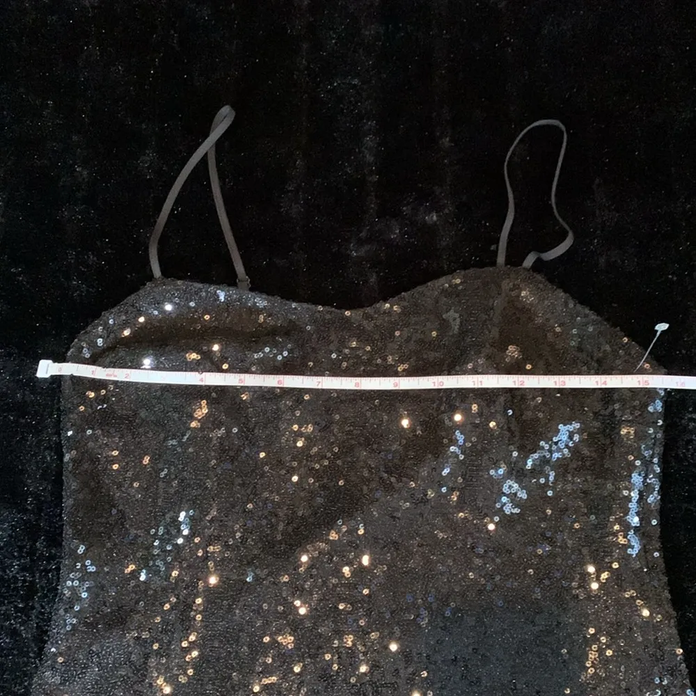 Open Edit Sequin Slipdress in Black Size Small - Image 6