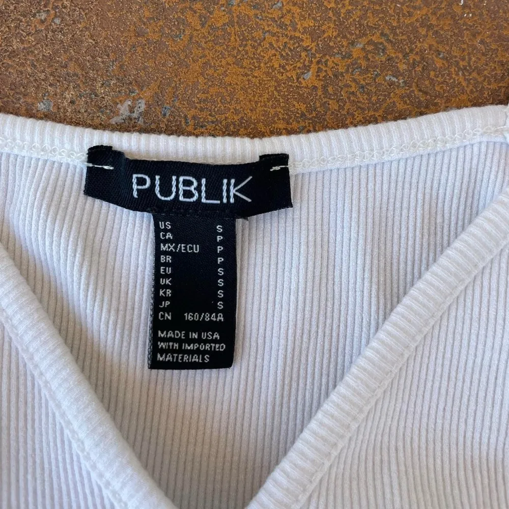 Public off white cropped top - Image 2