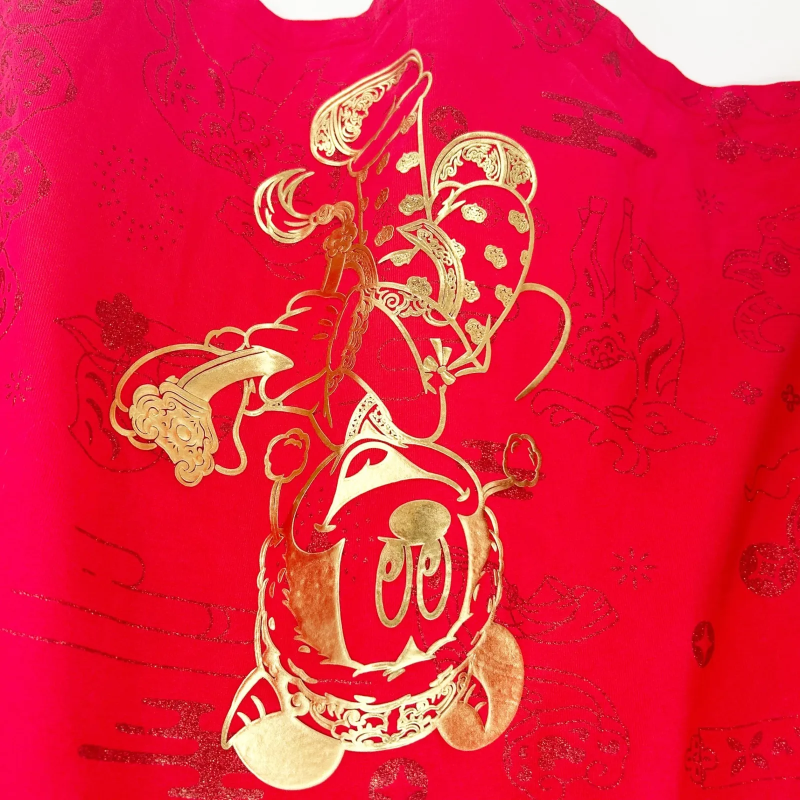 NWT Disney Parks 2021 Chinese New Year Of The Ox Mickey Mouse Spirit Jersey L - Image 9