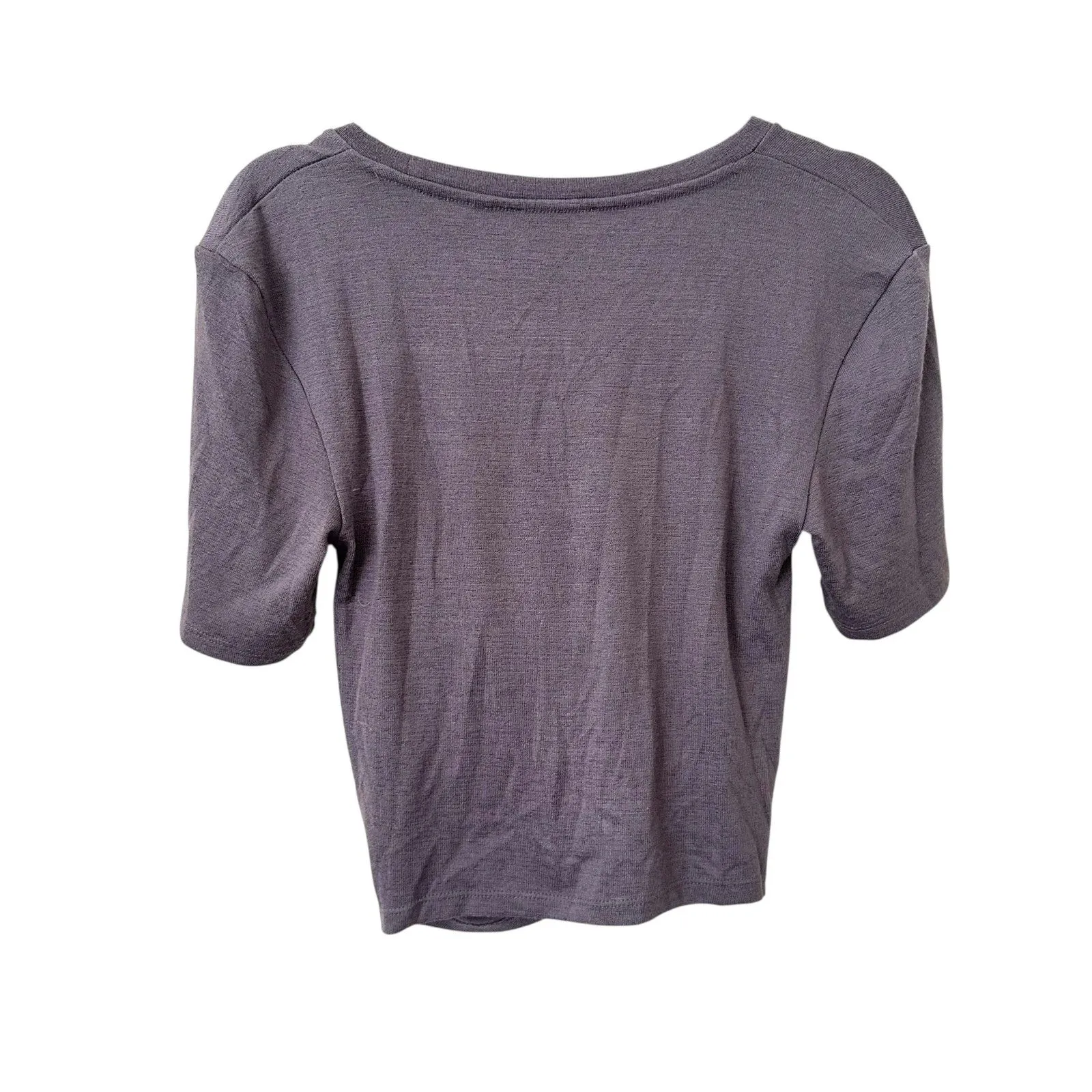 ARITZIA Wilfred Free Twist Front Top Gray Medium‎ - Image 3