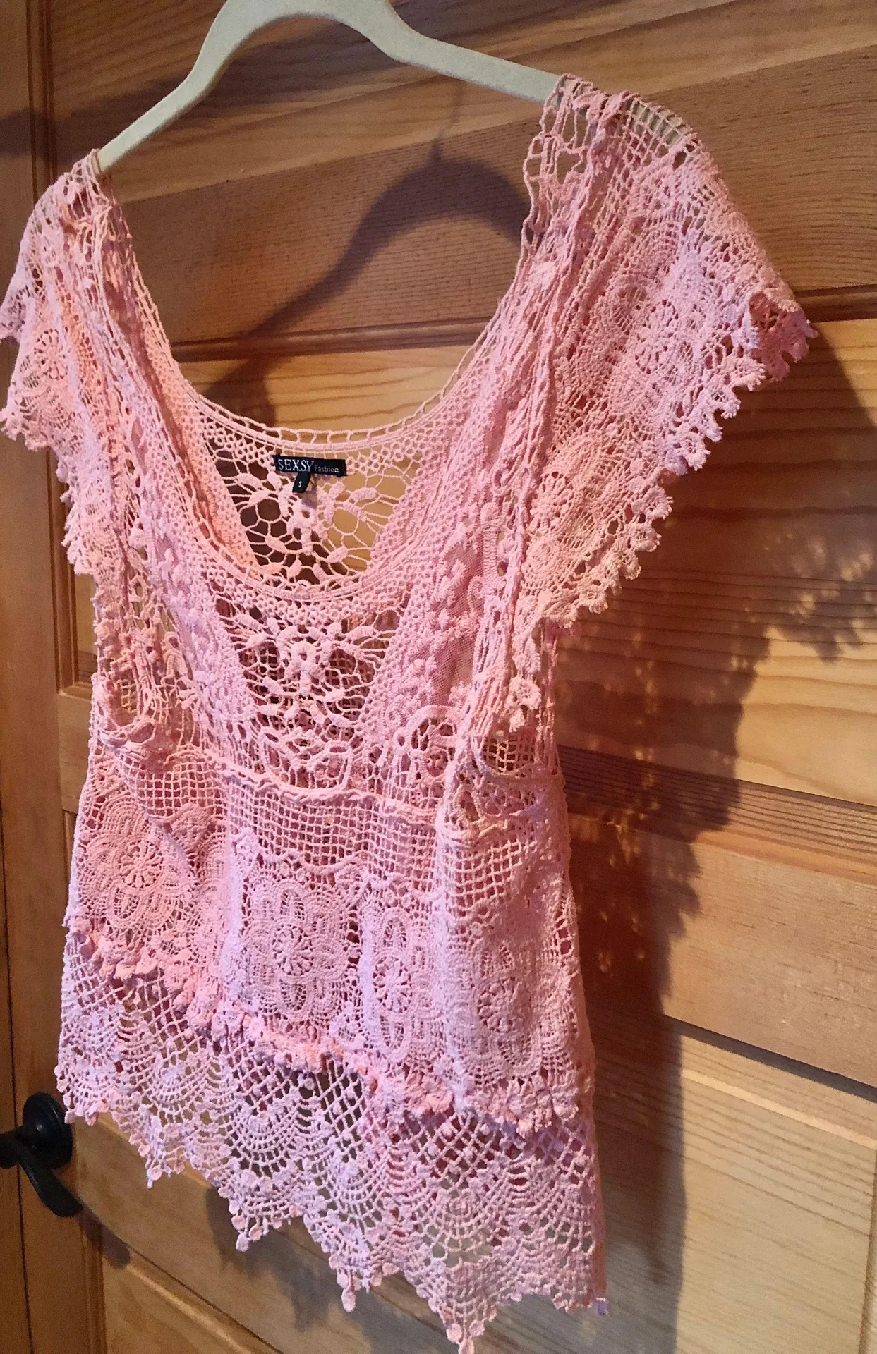 Pink Boho Knitted Top - Image 2
