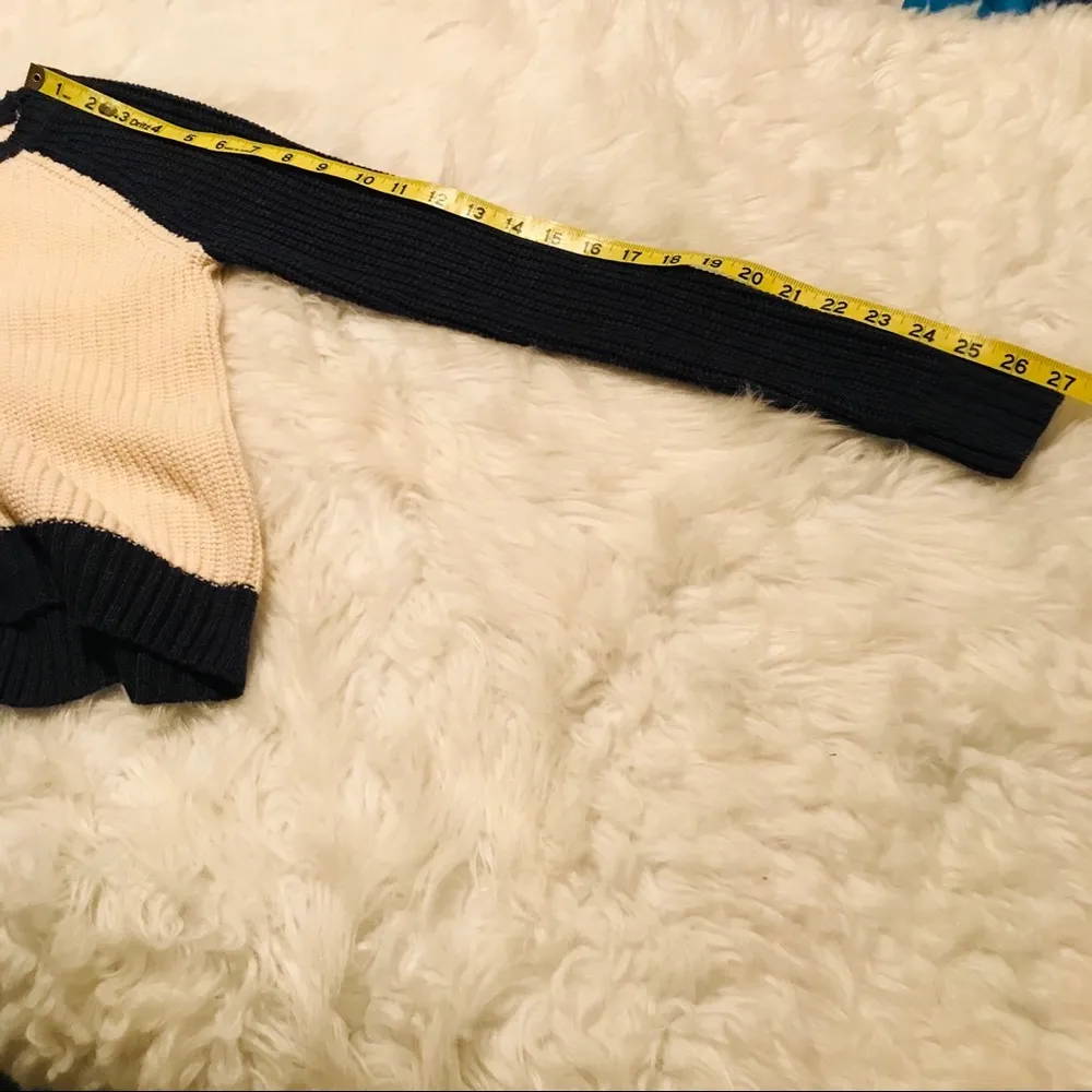 Prince & Fox crew neck color block long sleeve sweater XS - Image 7