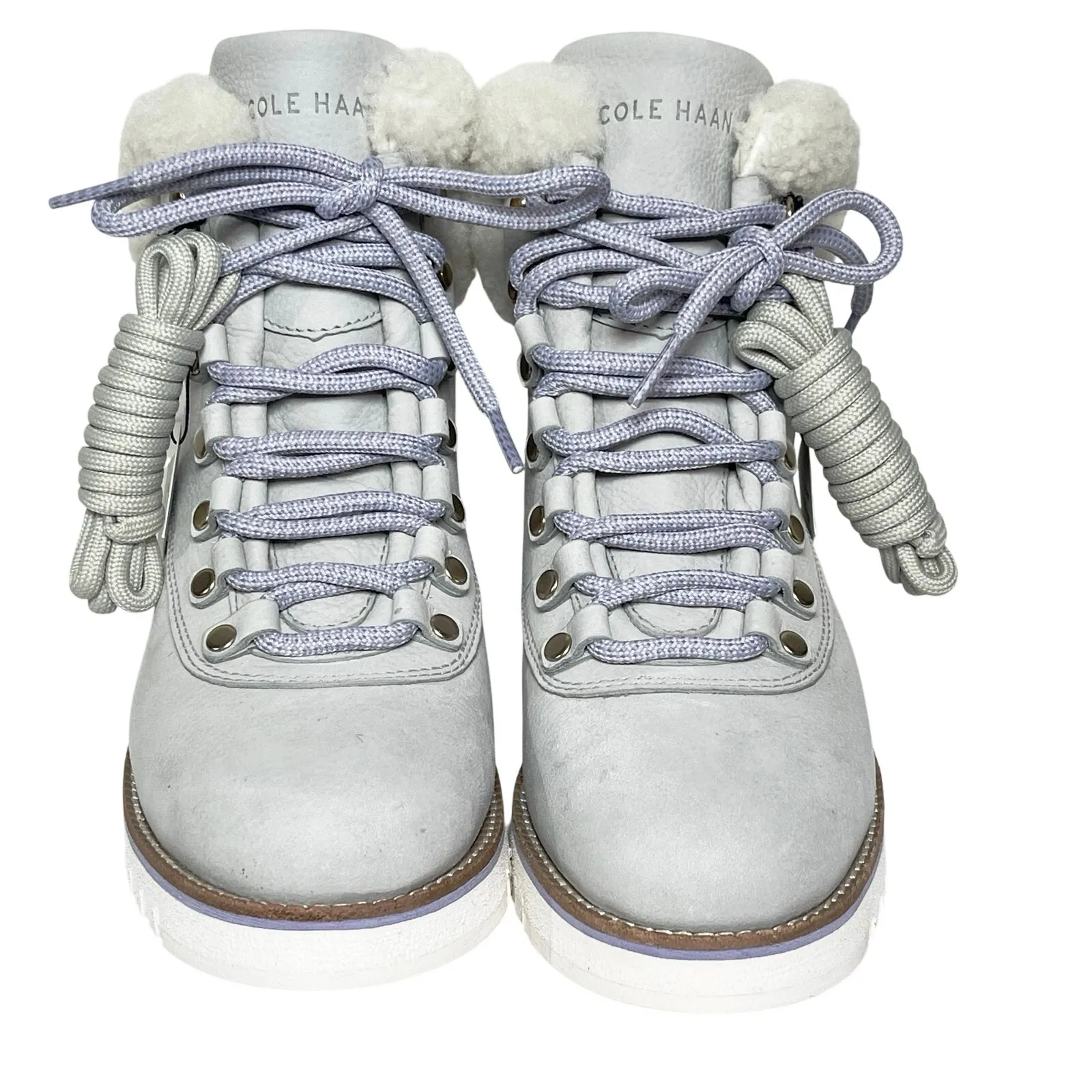 NWT COLE HAAN Women’s Waterproof Fleece Trimmed Suede Hiking Boots 8.5 - Image 4