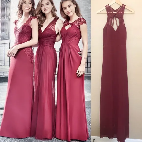 Hayley Paige occasions lace bridesmaid dress - Image 3