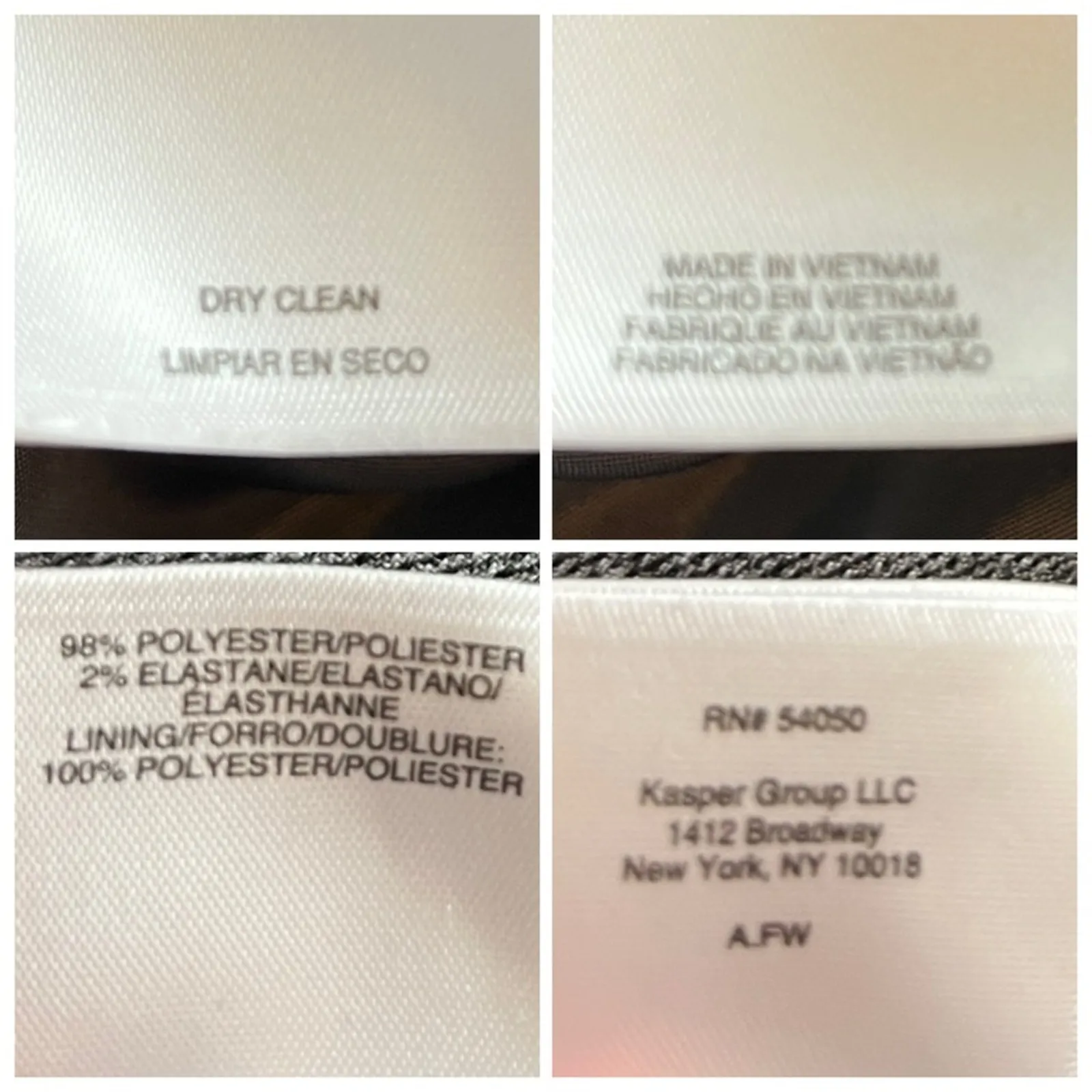 Kasper Women’s Pant Suit 2 Button Kate Classic Fit Notch Lapel Gray Plus Size 16 - Image 13