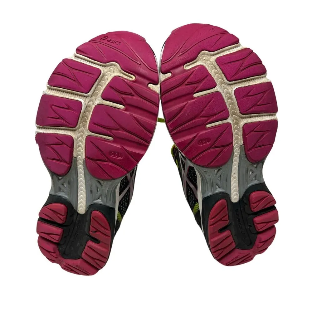 Asics Gel Flux 3 Black Pink Neon Running Sneakers 7 - Image 7