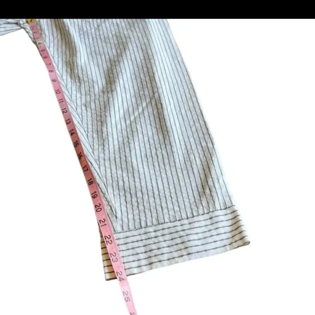 And Andrea 100% cotton strip fisherman pants size small - Image 8