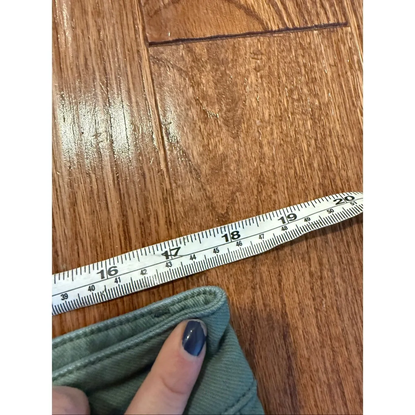 Loft the wide leg cargo jean size 14 green - Image 9