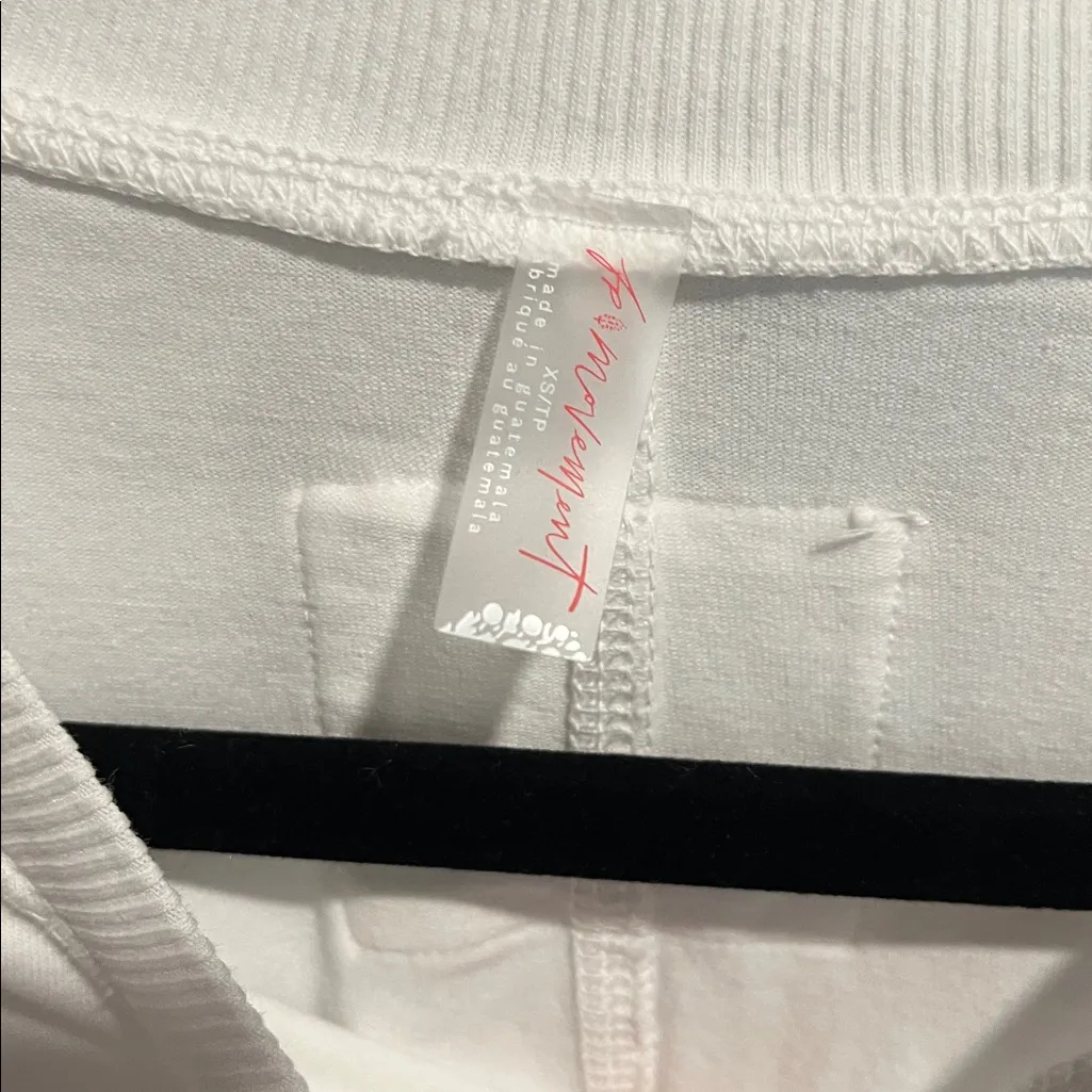 NWOT Free People FP Movement Hot Shot Tunic Tee In White XS 🌙 Silver - Image 9