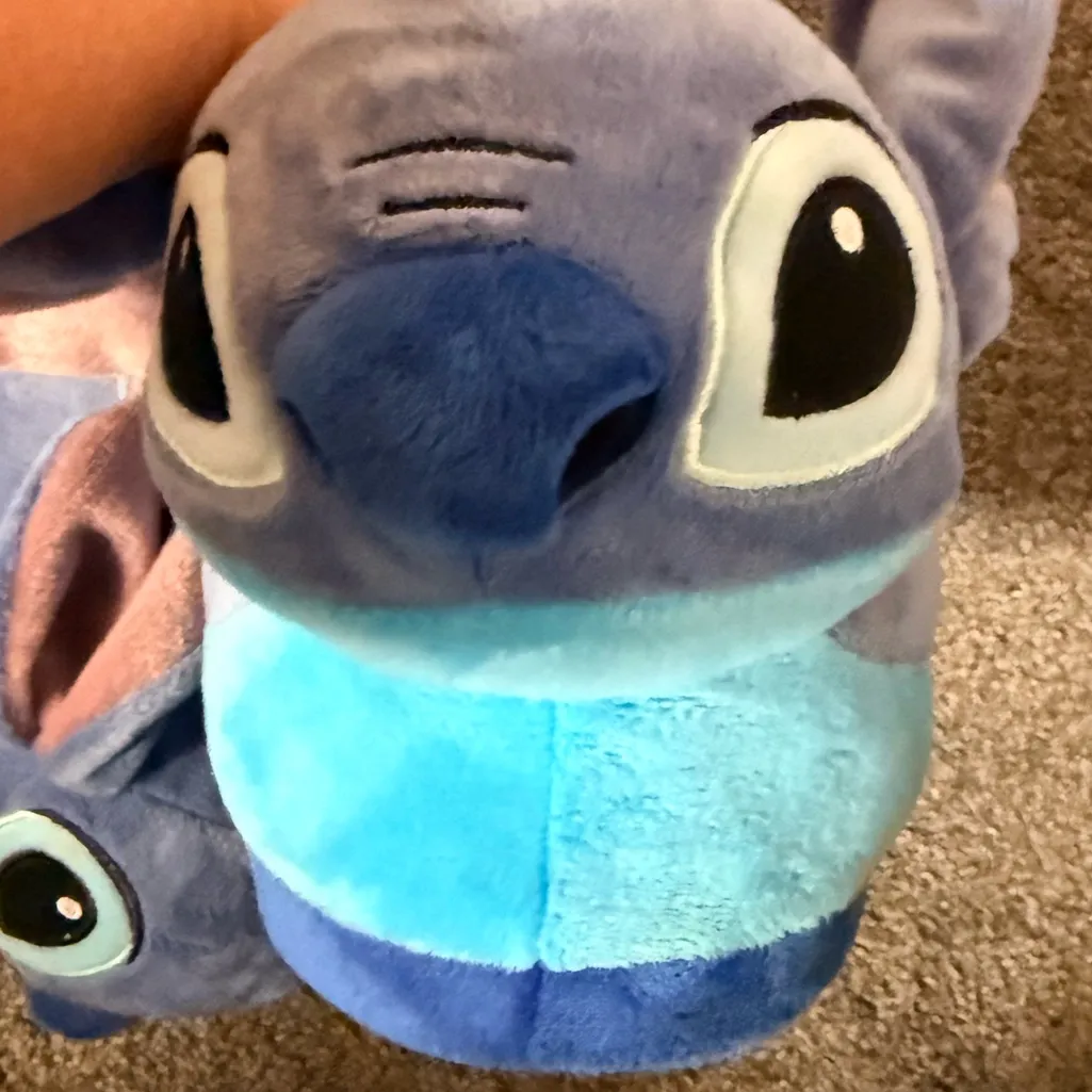 Disney's Stitch Blue Character Cozy Slippers for Women - Image 5