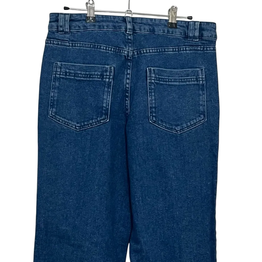 SEZANE Manu Relaxed Fit Jeans Women’s Size 6 Tapered Leg Cotton Denim FR 38 - Image 6