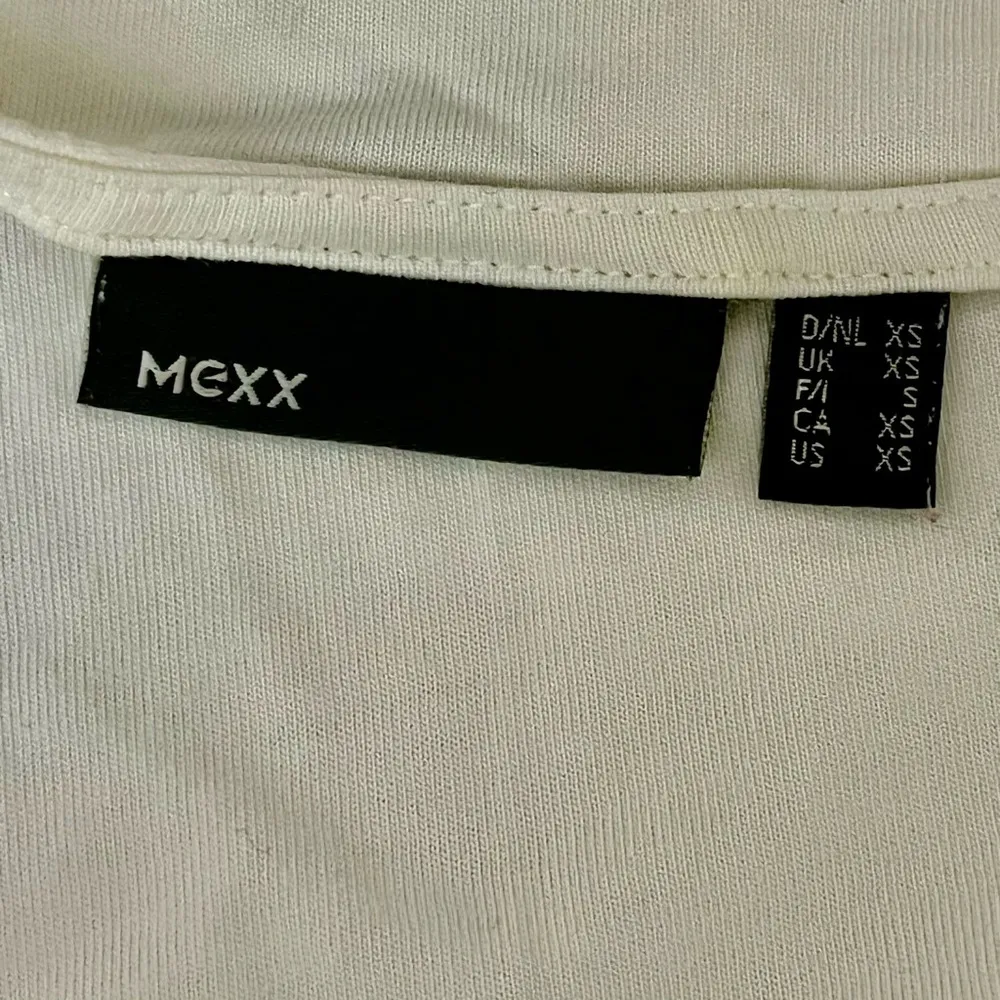 Mexx Cropped Ivory Blouse Sequin Ethereal Preppy Coastal Capsule Beachy Boho XS White - Image 6