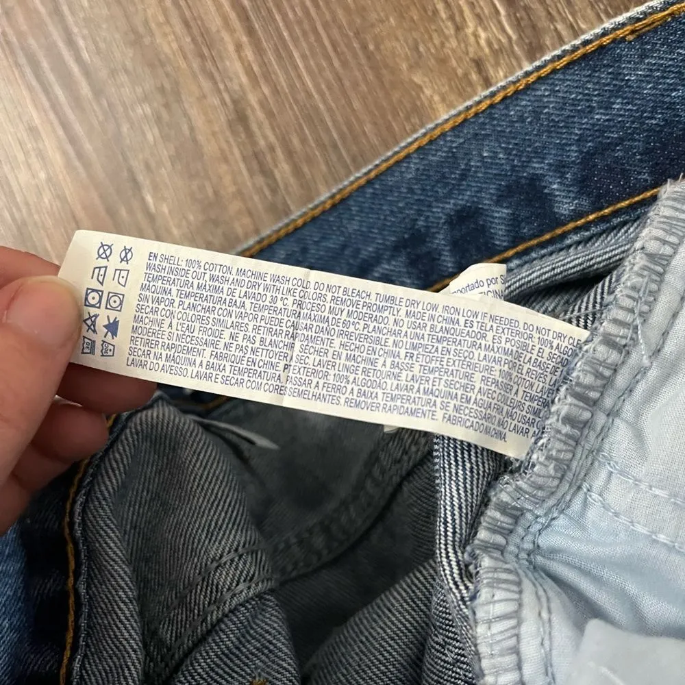 Forever21 Premium Distressed Mom Denim Blue Jeans Button Fly Size 29 - Image 15