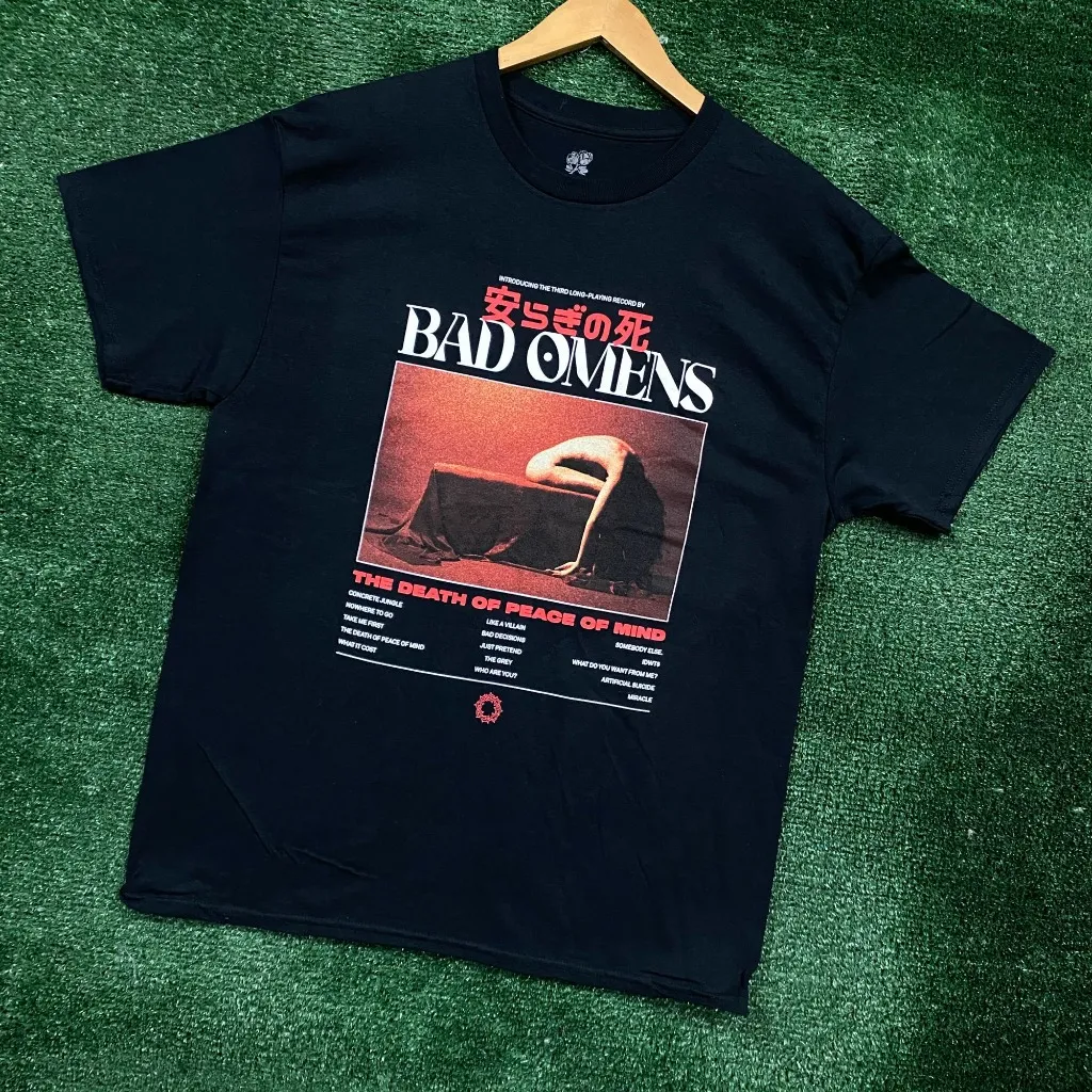 Bad Omens The Death of Peace of Mind Metalcore Band Tee L - Image 3