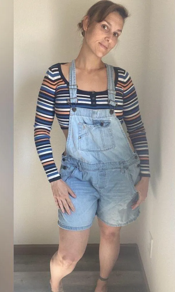 l.e.i. Suri Short Overalls Retro 2013 Cotton XL Junior Size - Image 3