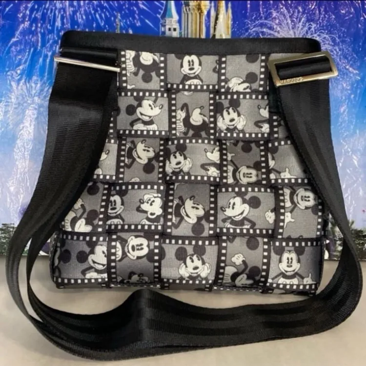 Disney parks x Harvey’s silver screen Mickey Mouse mini messenger NWT Black - Image 3