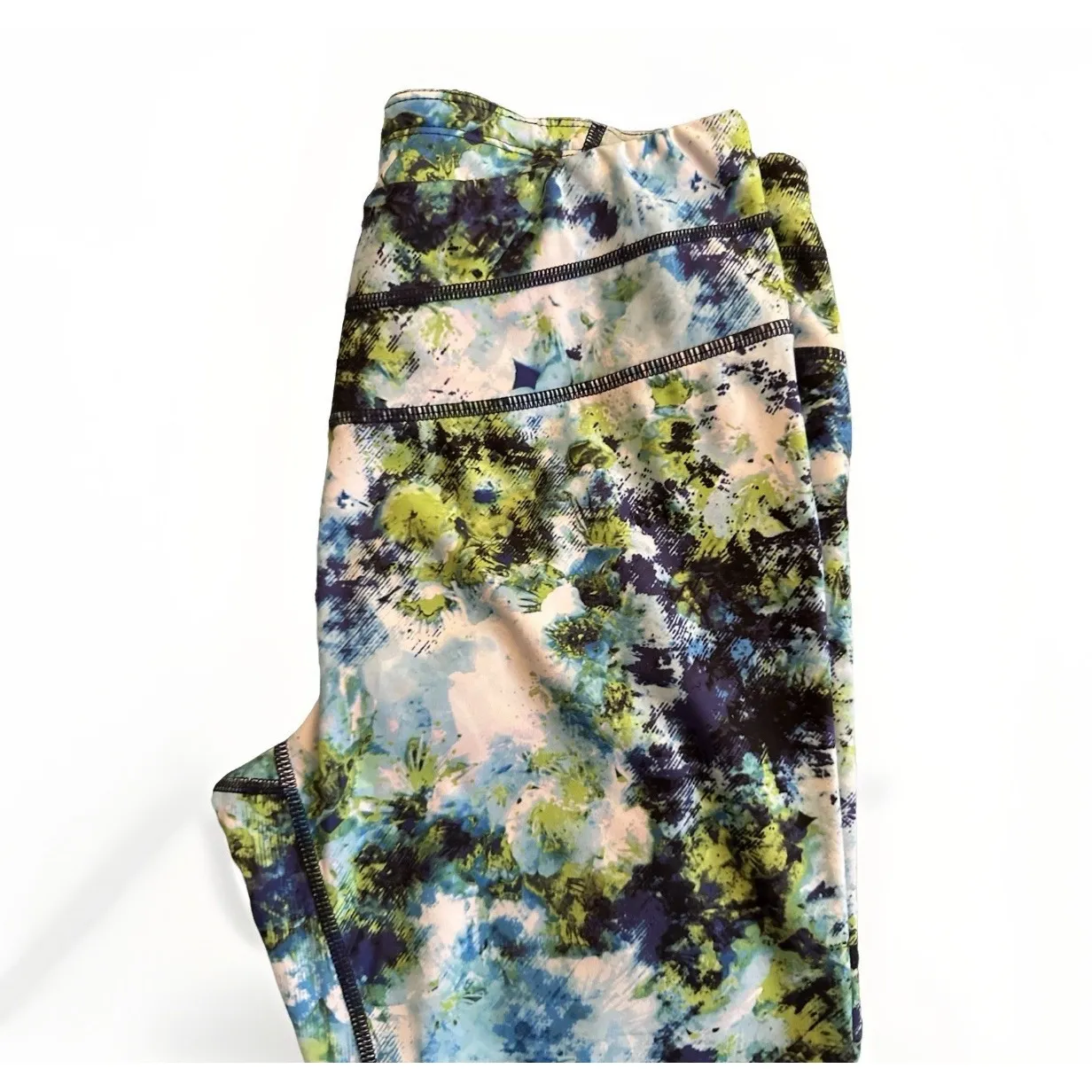 Athleta Hypersonic Sonar Leggings‎ in Caspian Blue Multi Medium - Image 2