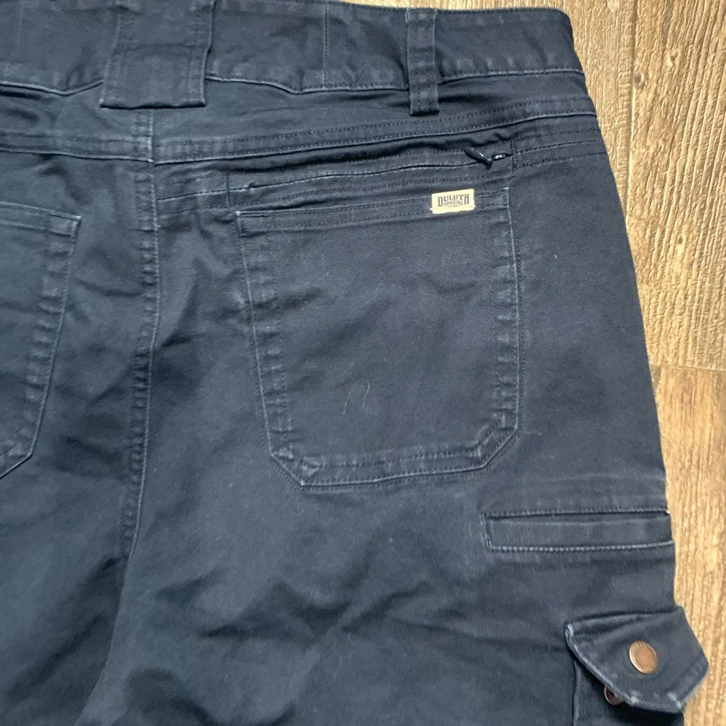 Duluth Trading Co Dark Blue Cargo Pants Size 12 - Image 5
