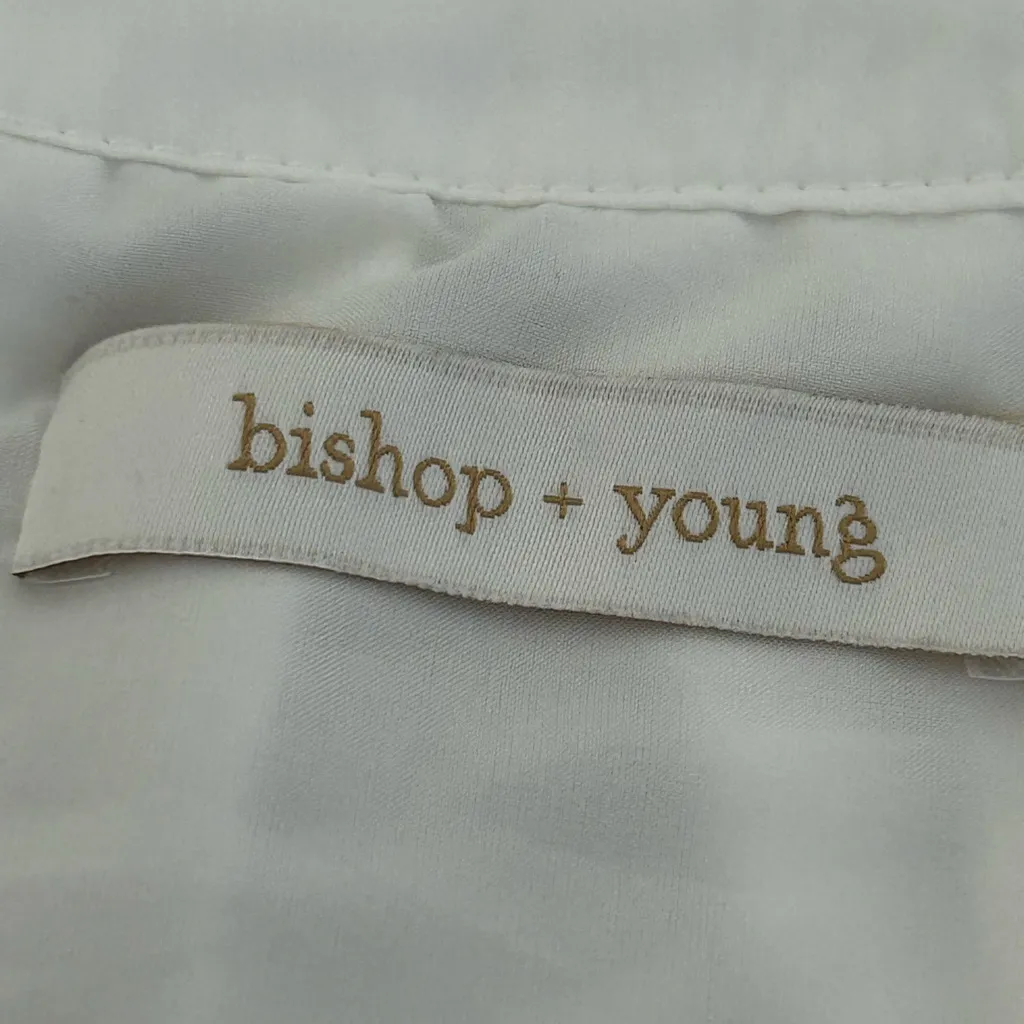Bishop and Young Ivory Bubble Hem Top Cream Size M - Image 7