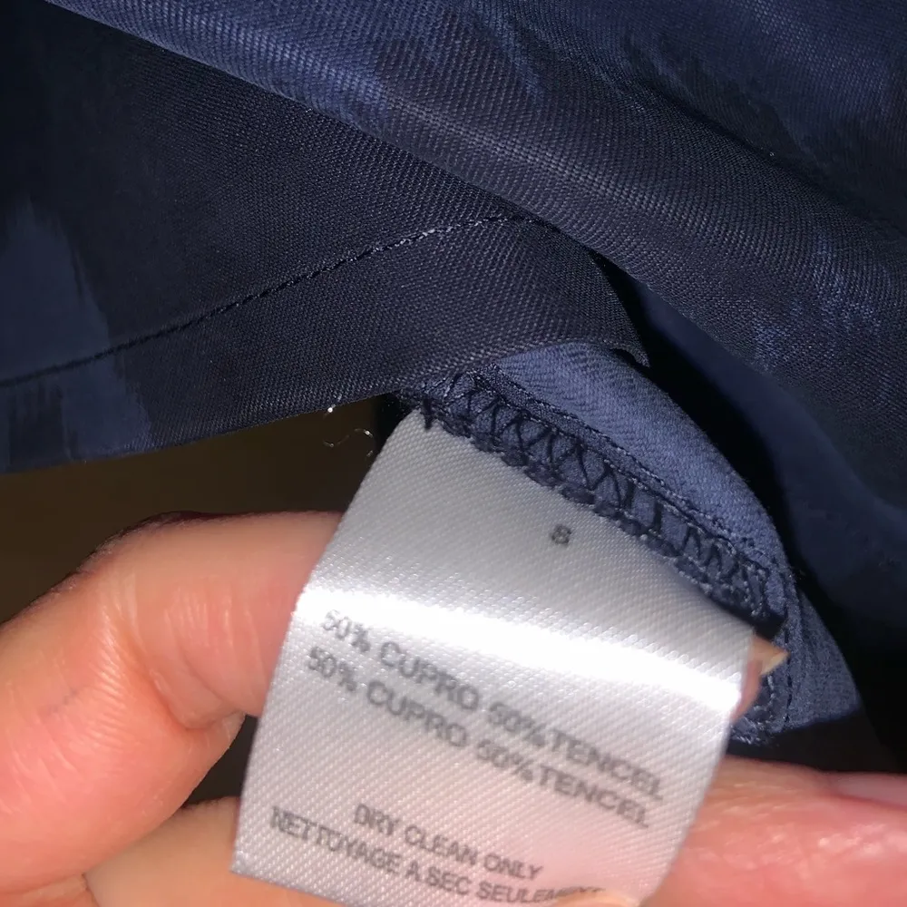 Brochu walker soft pocket printed navy blouse fall casual designer $290 boho - Image 4