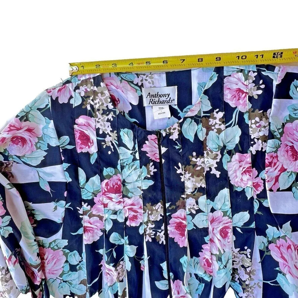 VINTAGE 1980s Anthony Richard PARTY womens DRESS MCM RETRO MOD ABSTRACT Size L Purple Size L - Image 5