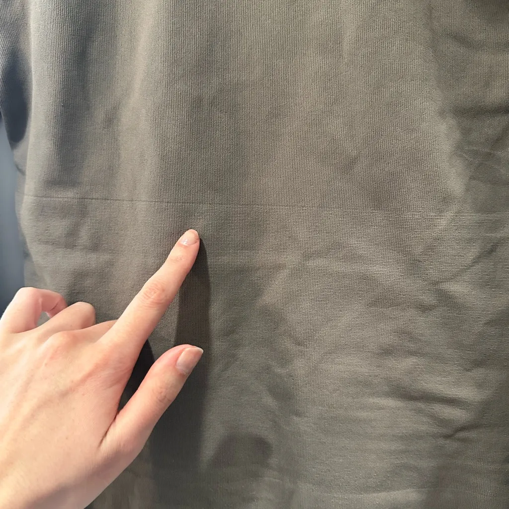 Grey Long Sleeve Bodysuit Gray Size M - Image 3