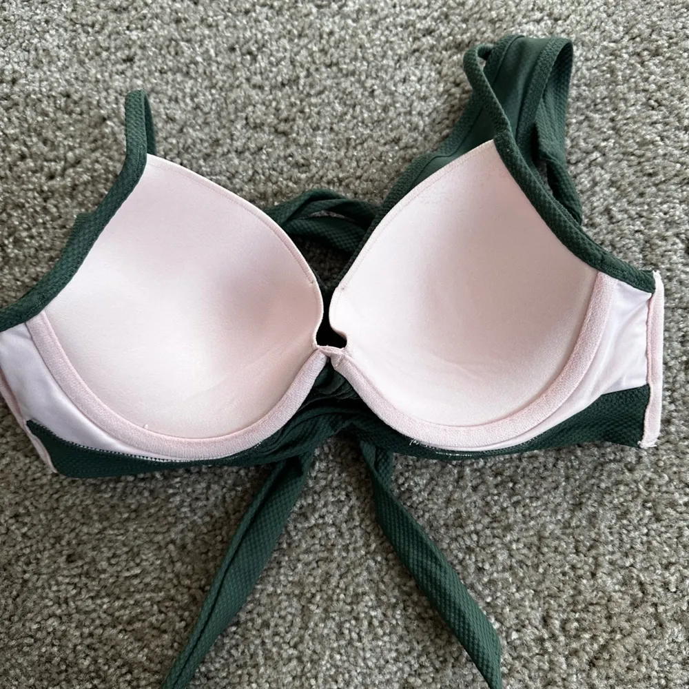 Shade & Shore Green Keyhole Knot Tie Bikini Top - 34C - Image 8