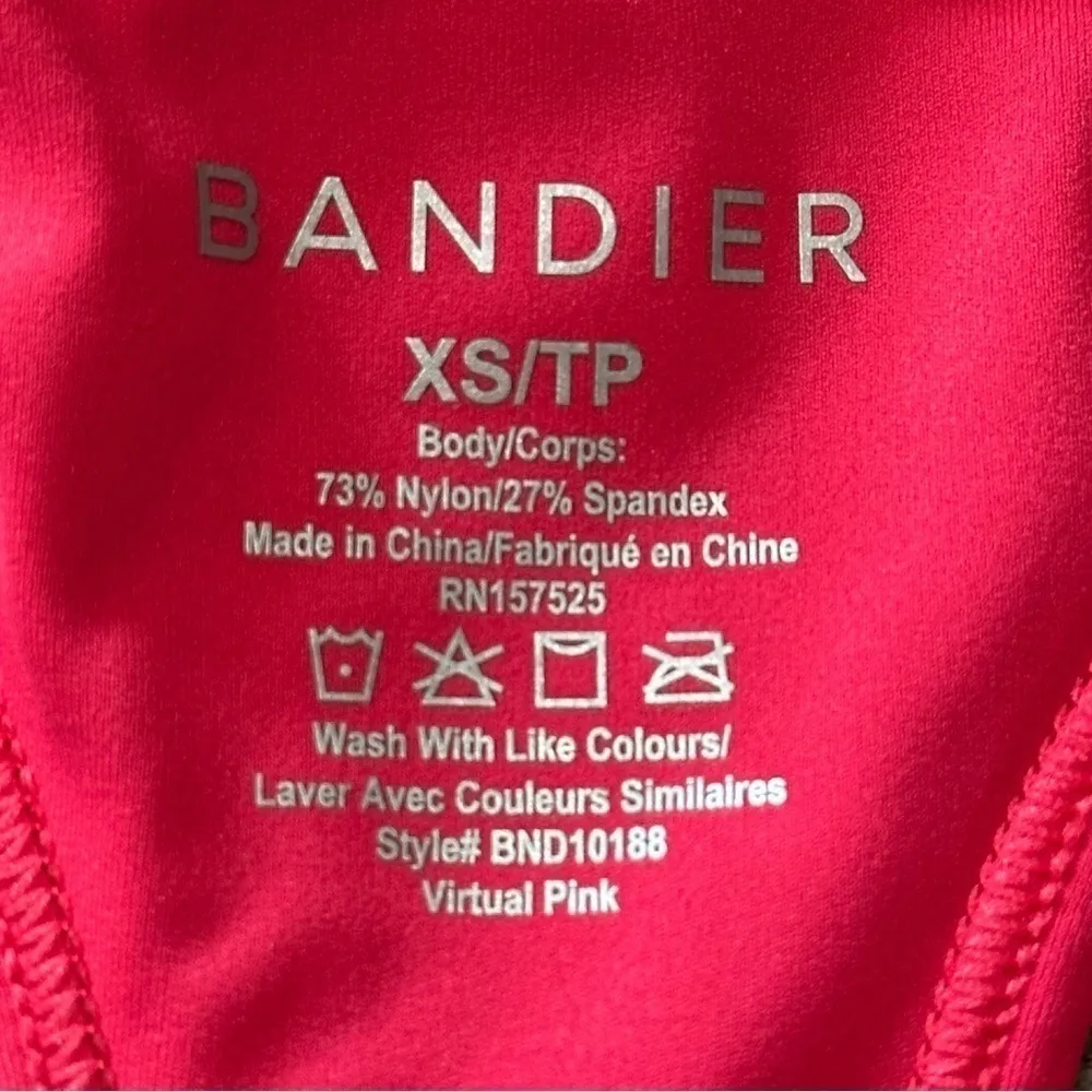 Bandier Women’s Size XS Watermelon Red Racerback Activewear Tank Top - Image 4