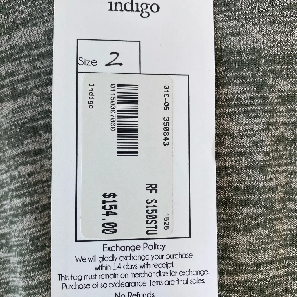 Indigo USA Green Fringe Tassel Shift Dress NWT Size 2 Boho Casual - Image 5