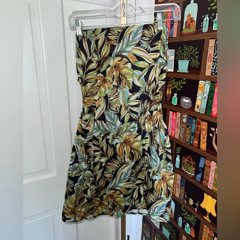 Tropical Strapless Dress - Image 3