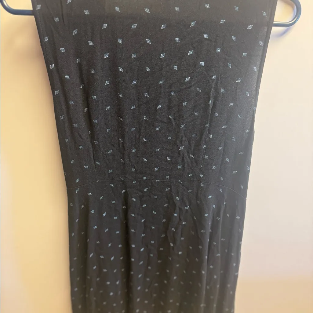 Black Sleeveless Wrap Dress - Image 6