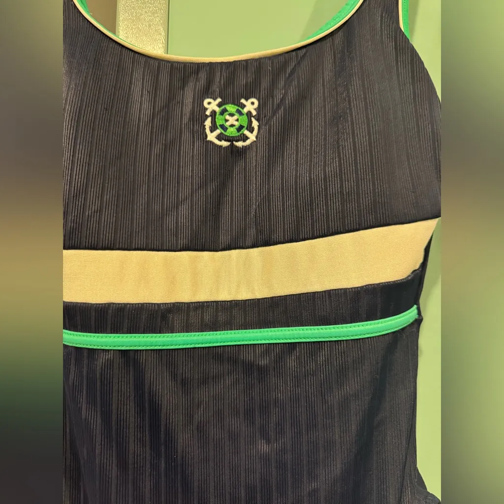 Vintage 90s Maillot Batten one piece size medium Blue - Image 4