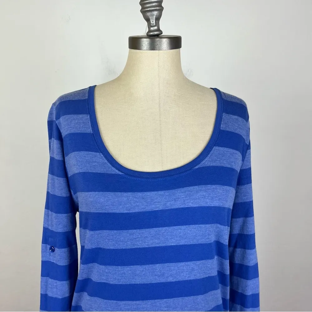 The North Face Blue Stripe Long Sleeve Top - Image 3