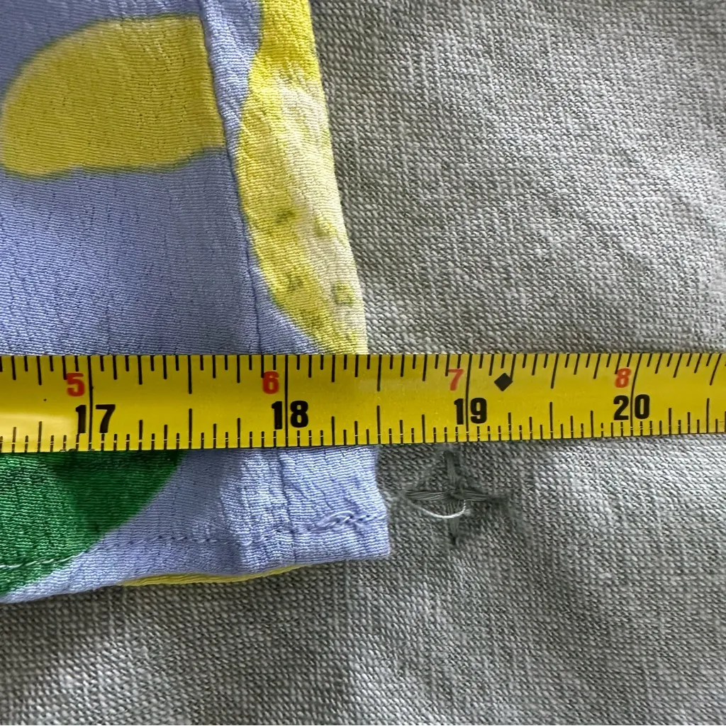 Anthropologie Maeve Lemons Grove Wide Leg Cropped Strapless Jumpsuit Size 6 - Image 10