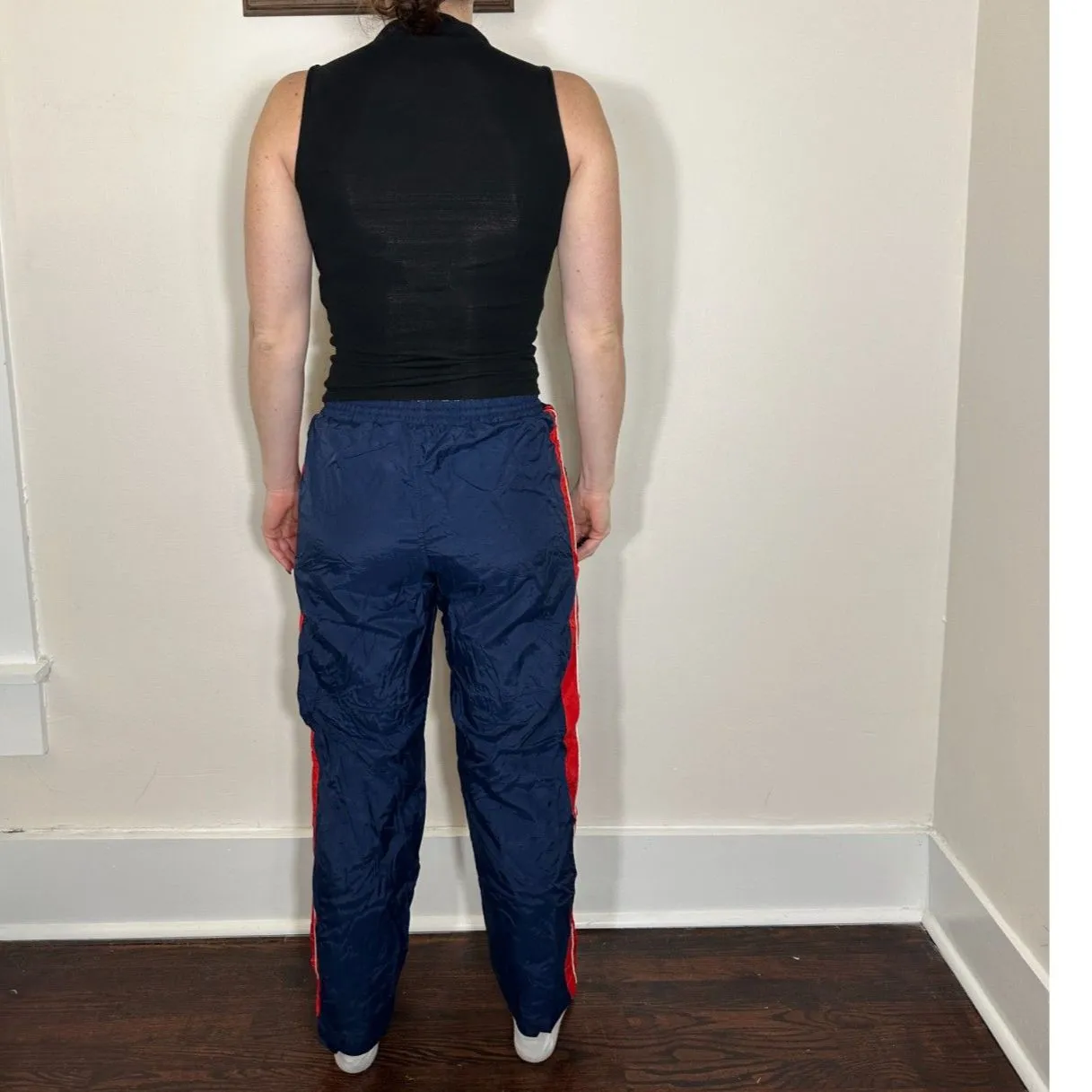 Vintage Reebok Tennessee Titans Blue Red Track Pants Size Large - Image 7