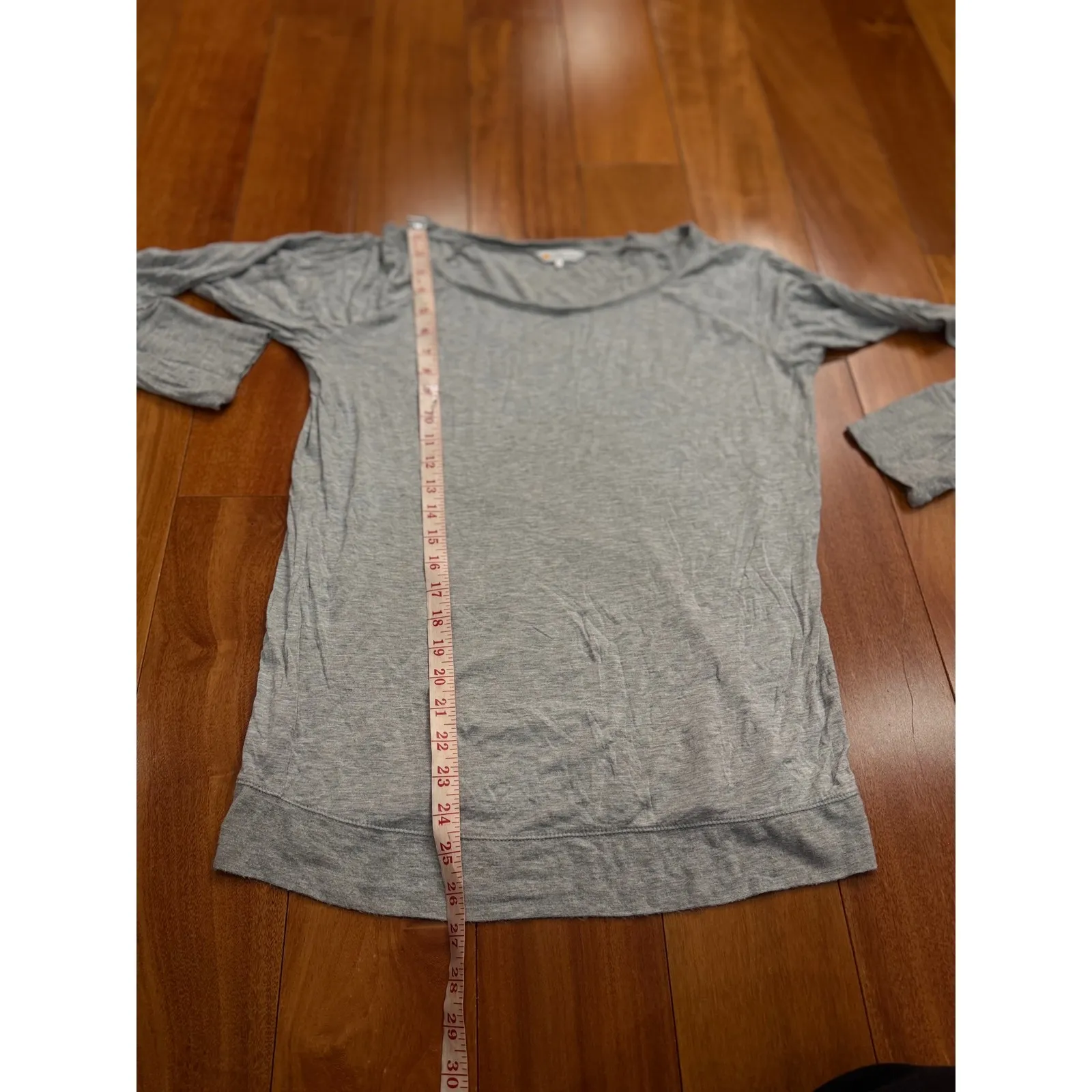 C&C Sport Gray Long Sleeve Top Women Size L Casual Athletic Shirt Size L - Image 6