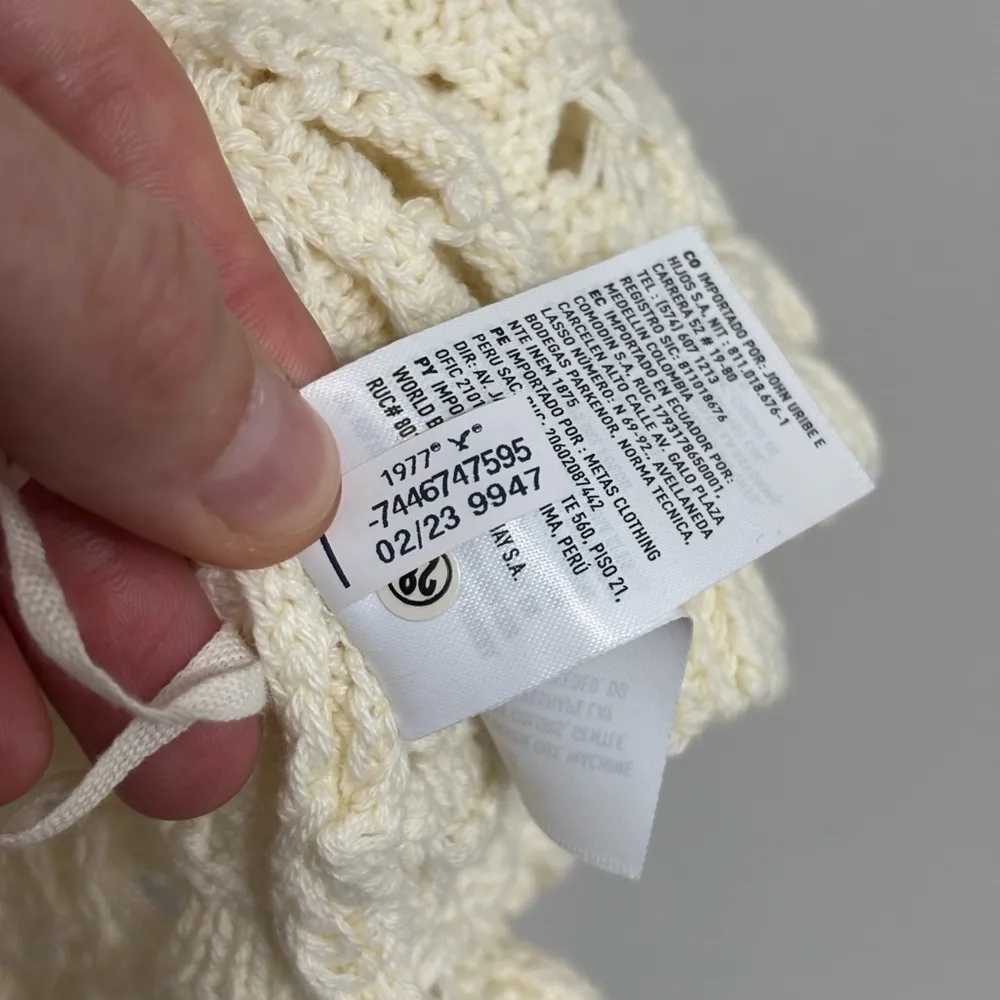 NWOT American Eagle Boho Music Festival Crochet Tie Front Cami Tank - Size S - Image 6