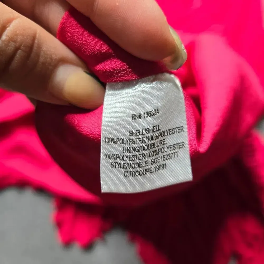 Halston Heritage Pleated Flounce Blouson Mini Cocktail Dress - Image 8