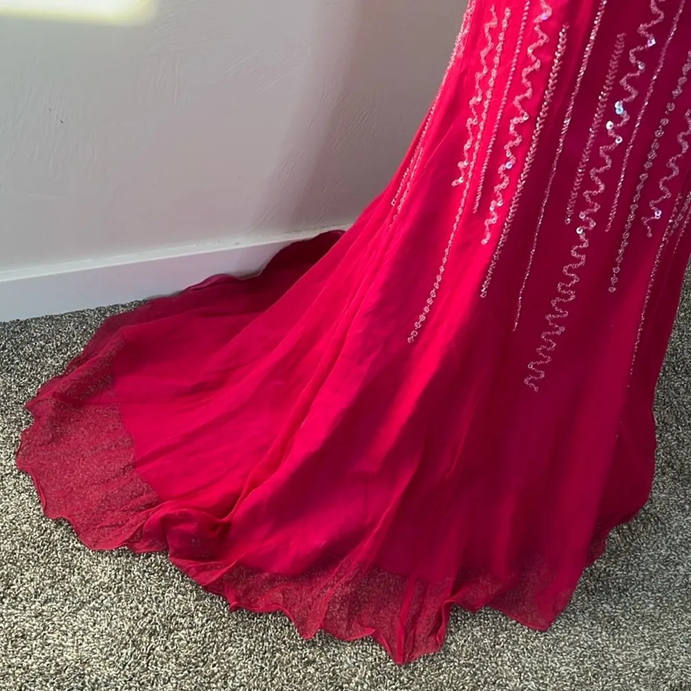 Vintage 90s Prom Dress Pink Size 4 - Image 4