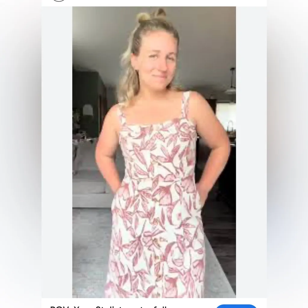 Market & Stitch Floral Print Dress with Straps - Image 6