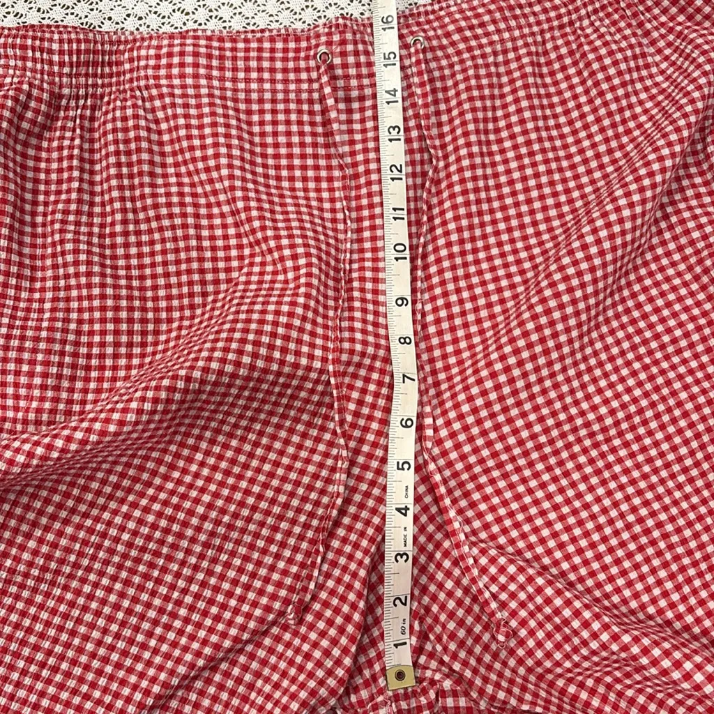 Vintage White Stag Gingham Capris - Image 5